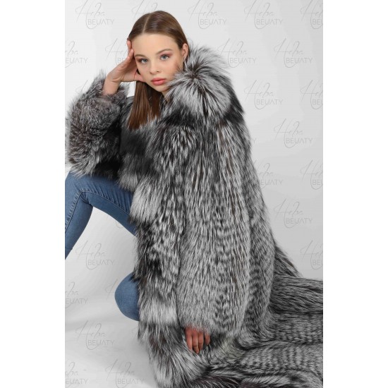  Long jacket - Argentine fox fur