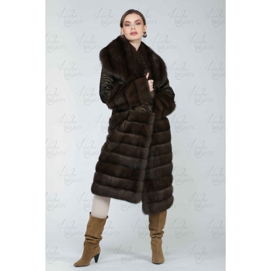 Jacket from torrents fur and swarches