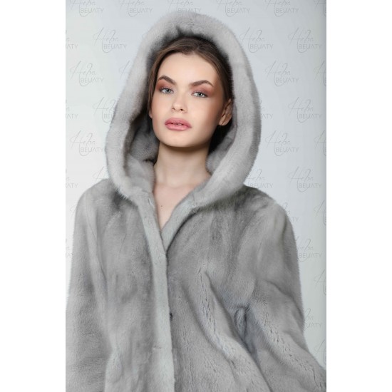 Canadian mink faux fur jacket