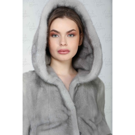 Canadian mink faux fur jacket