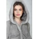 Canadian mink faux fur jacket