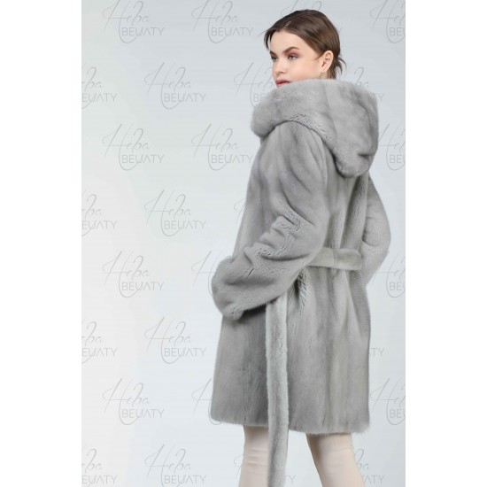 Canadian mink faux fur jacket