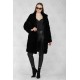 Black jacket of natural faux fur